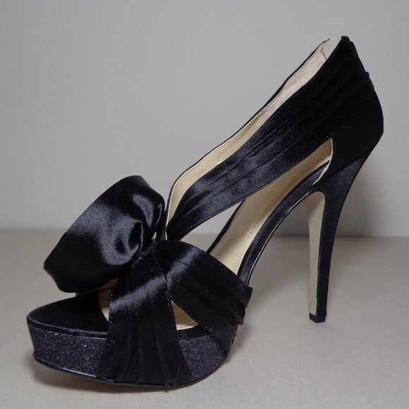 Enzo Angiolini Size 9.5 M / SLENDOR  / Black / Satin / Sandals New Women's Shoes - Picture 7 of 16